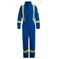 Bulwark Men's 6 Oz. Premium Flame Resistant Coverall w/ Reflective Trim